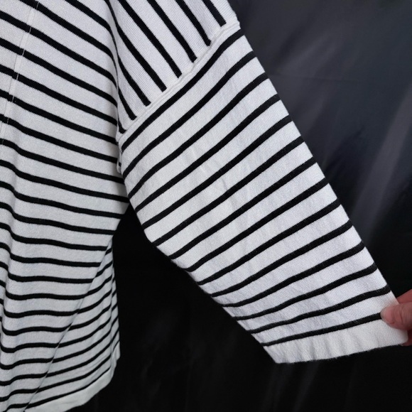 Time Tru Stylish Striped V-Neck Long Sleeve Top Sz XXXL - Picture 8 of 14